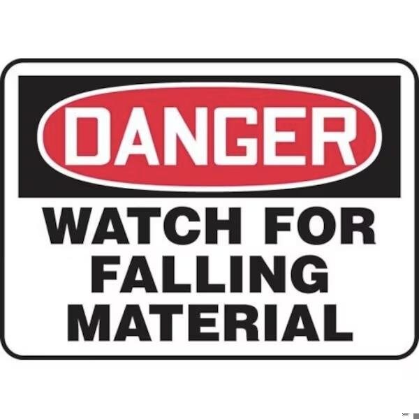 Accuform OSHA DANGER SAFETY SIGN WATCH FOR FRMEQM095XL FRMEQM095XL - main